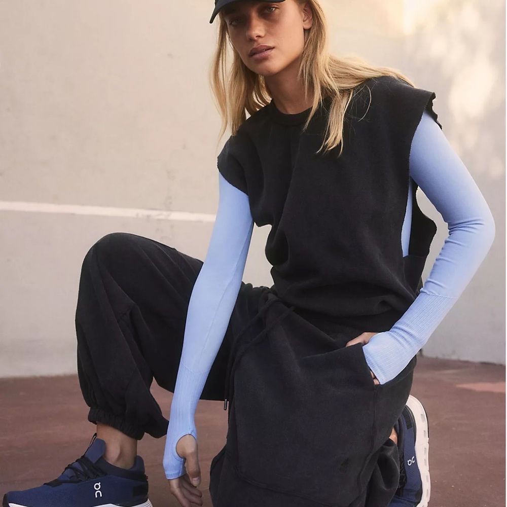 FP Movement by Free People Midnight Navy Throw and Go Onsie